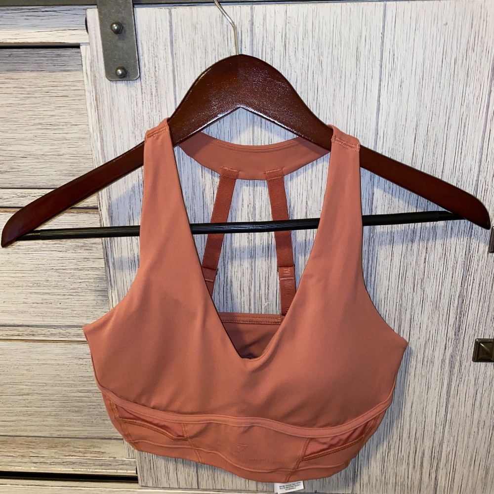 Gymshark Whitney Simmons Longline Sport Bra - Canyon Red - Used